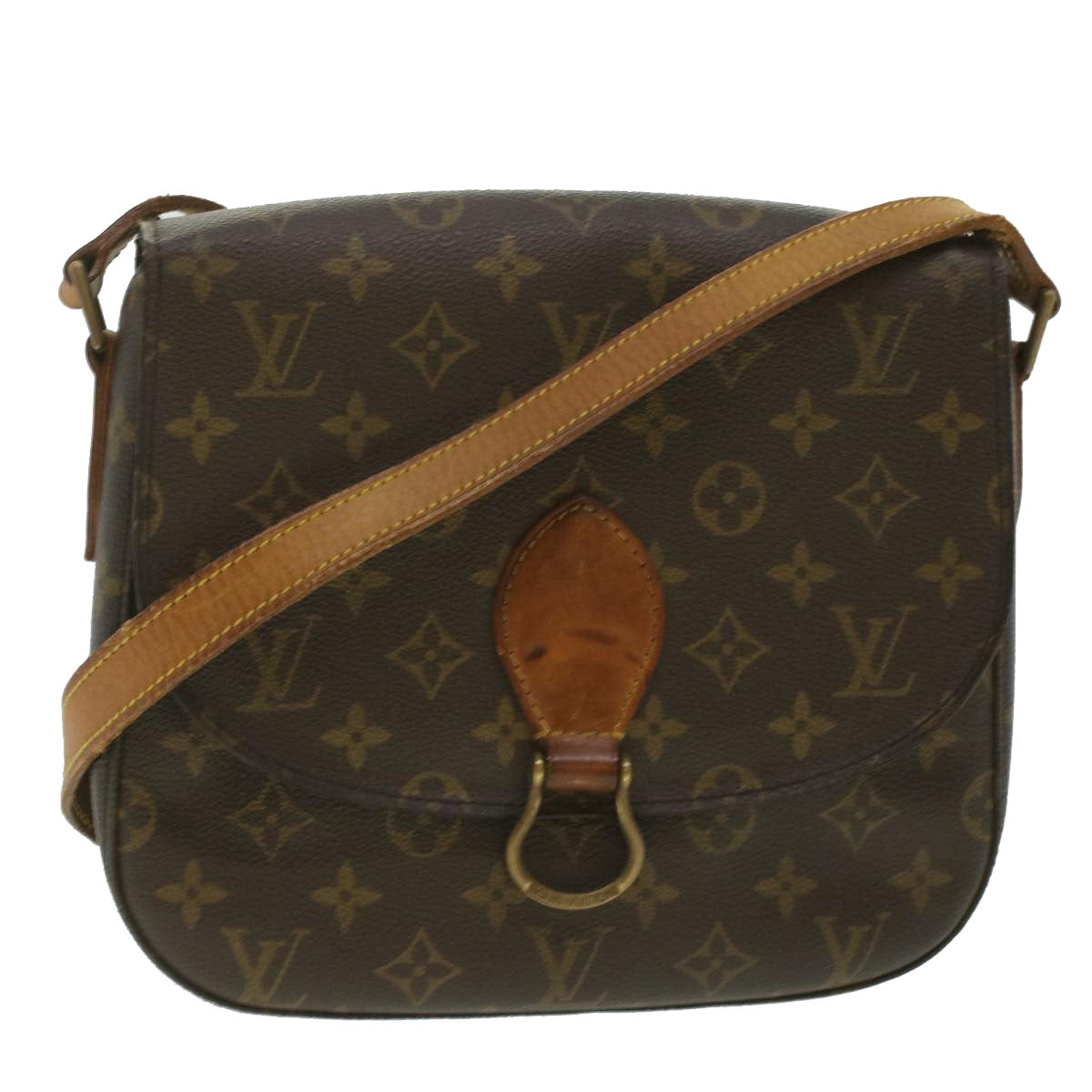 LOUIS VUITTON Monogram Saint Cloud GM Shoulder Bag M51242 LV Auth 37163