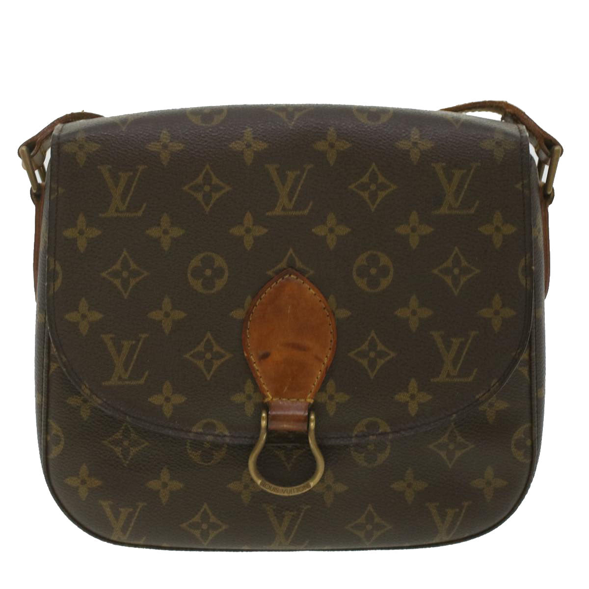 LOUIS VUITTON Monogram Saint Cloud GM Shoulder Bag M51242 LV Auth 37163