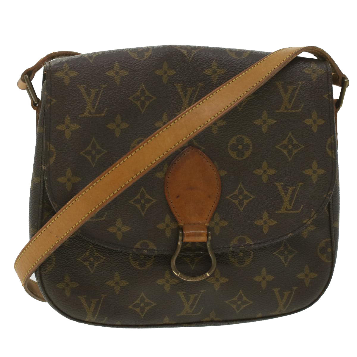 LOUIS VUITTON Monogram Saint Cloud GM Shoulder Bag M51242 LV Auth 37164