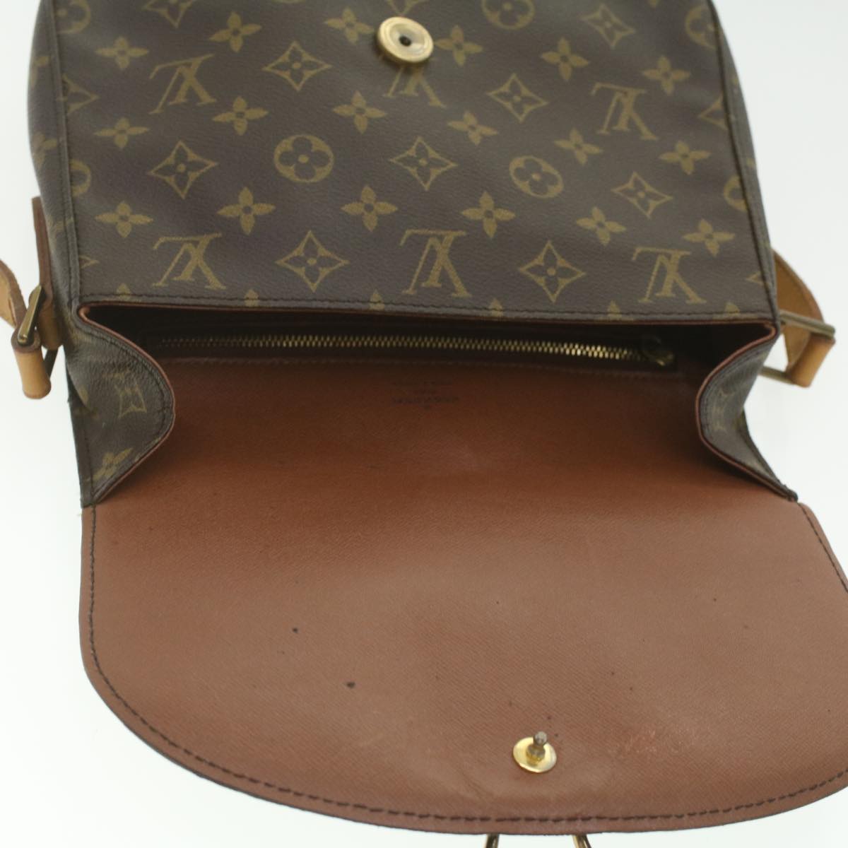 LOUIS VUITTON Monogram Saint Cloud GM Shoulder Bag M51242 LV Auth 37164