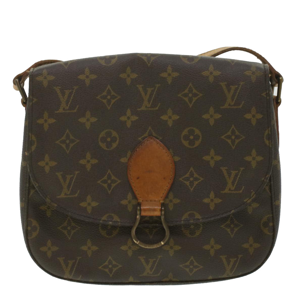 LOUIS VUITTON Monogram Saint Cloud GM Shoulder Bag M51242 LV Auth 37164