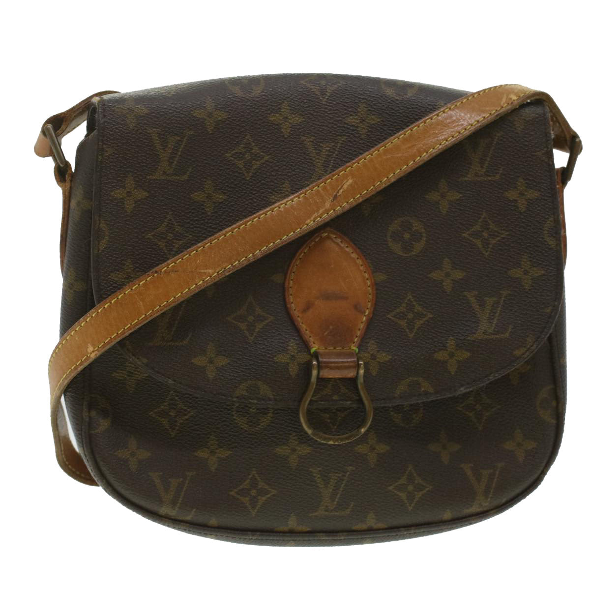 LOUIS VUITTON Monogram Saint Cloud GM Shoulder Bag M51242 LV Auth 37165