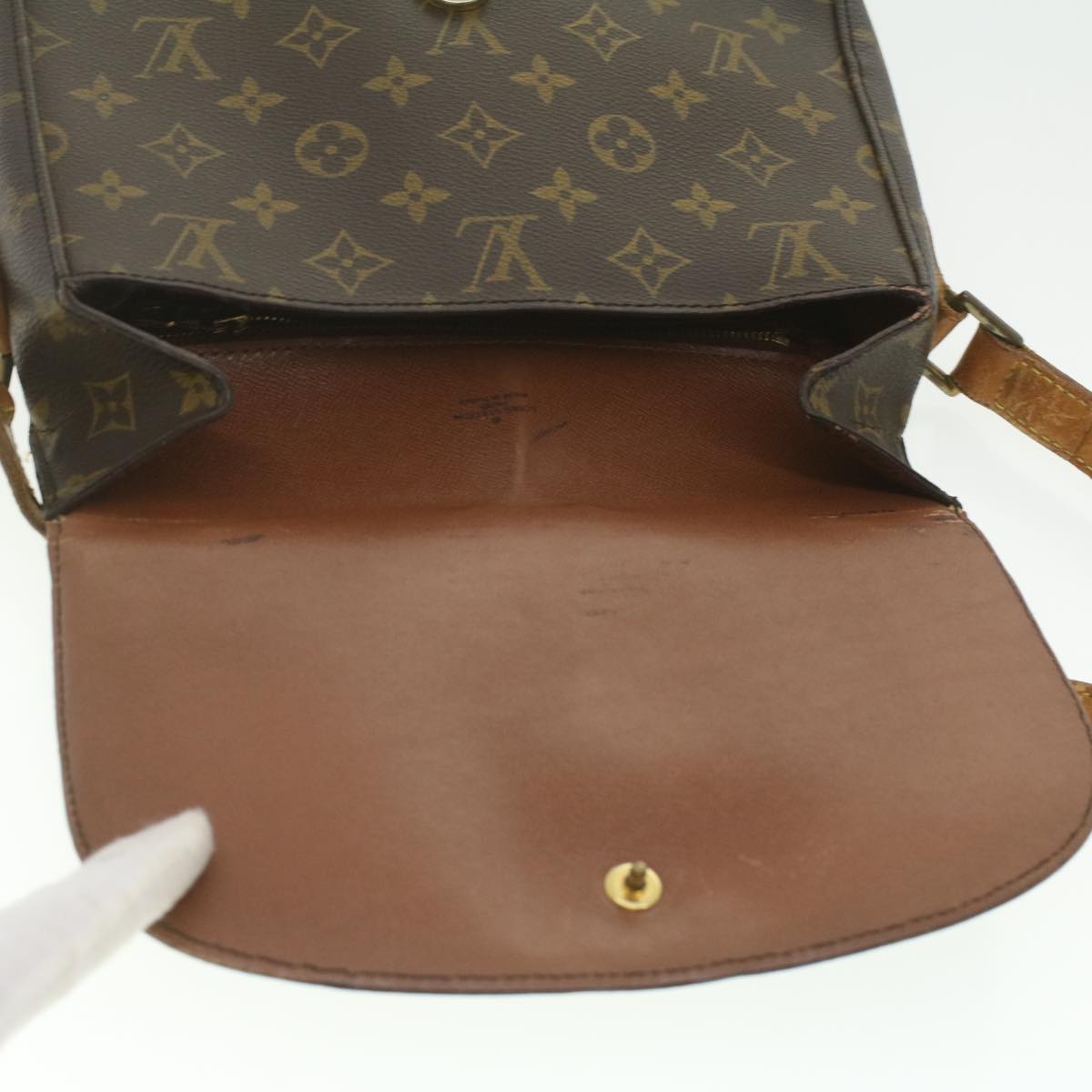 LOUIS VUITTON Monogram Saint Cloud GM Shoulder Bag M51242 LV Auth 37165