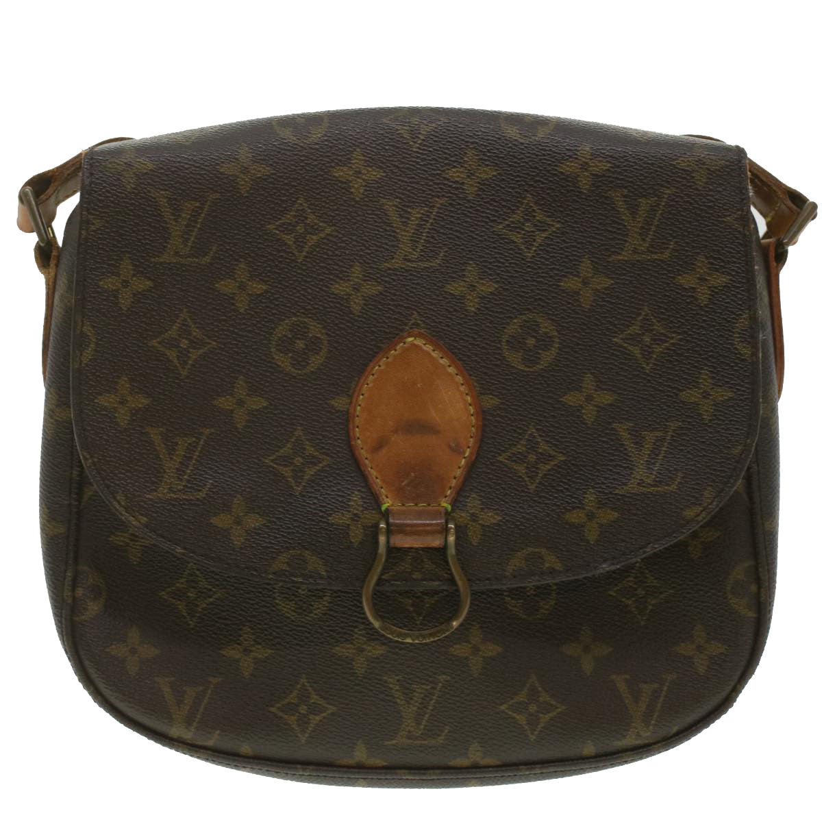 LOUIS VUITTON Monogram Saint Cloud GM Shoulder Bag M51242 LV Auth 37165