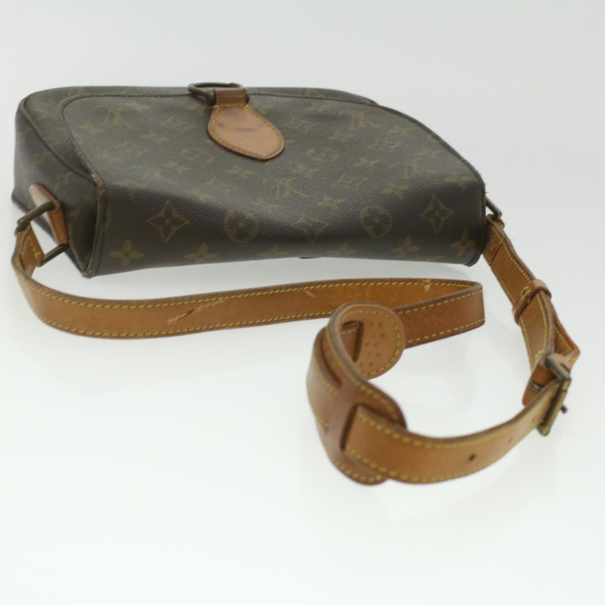 LOUIS VUITTON Monogram Saint Cloud GM Shoulder Bag M51242 LV Auth 37165