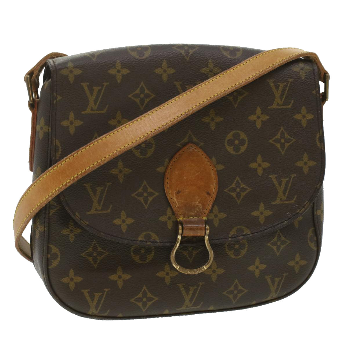 LOUIS VUITTON Monogram Saint Cloud GM Shoulder Bag M51242 LV Auth 37166