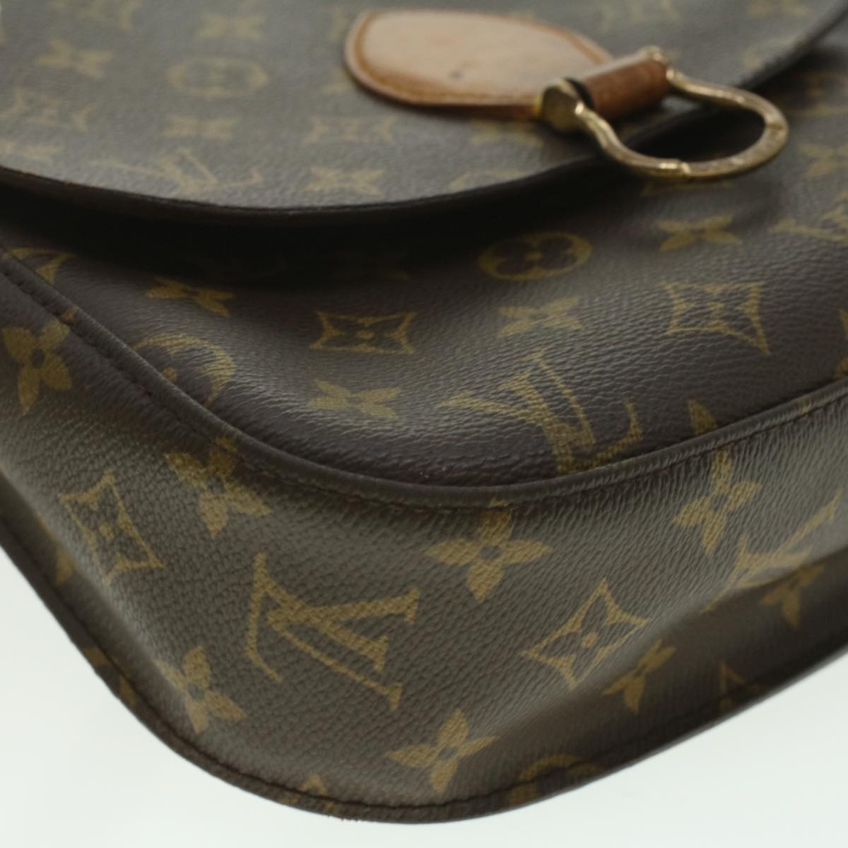 LOUIS VUITTON Monogram Saint Cloud GM Shoulder Bag M51242 LV Auth 37166