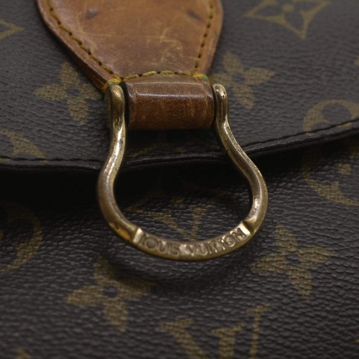 LOUIS VUITTON Monogram Saint Cloud GM Shoulder Bag M51242 LV Auth 37166