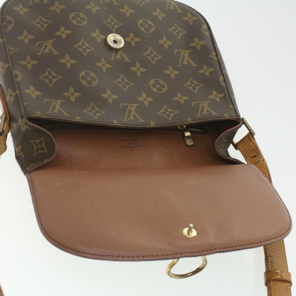 LOUIS VUITTON Monogram Saint Cloud GM Shoulder Bag M51242 LV Auth 37166