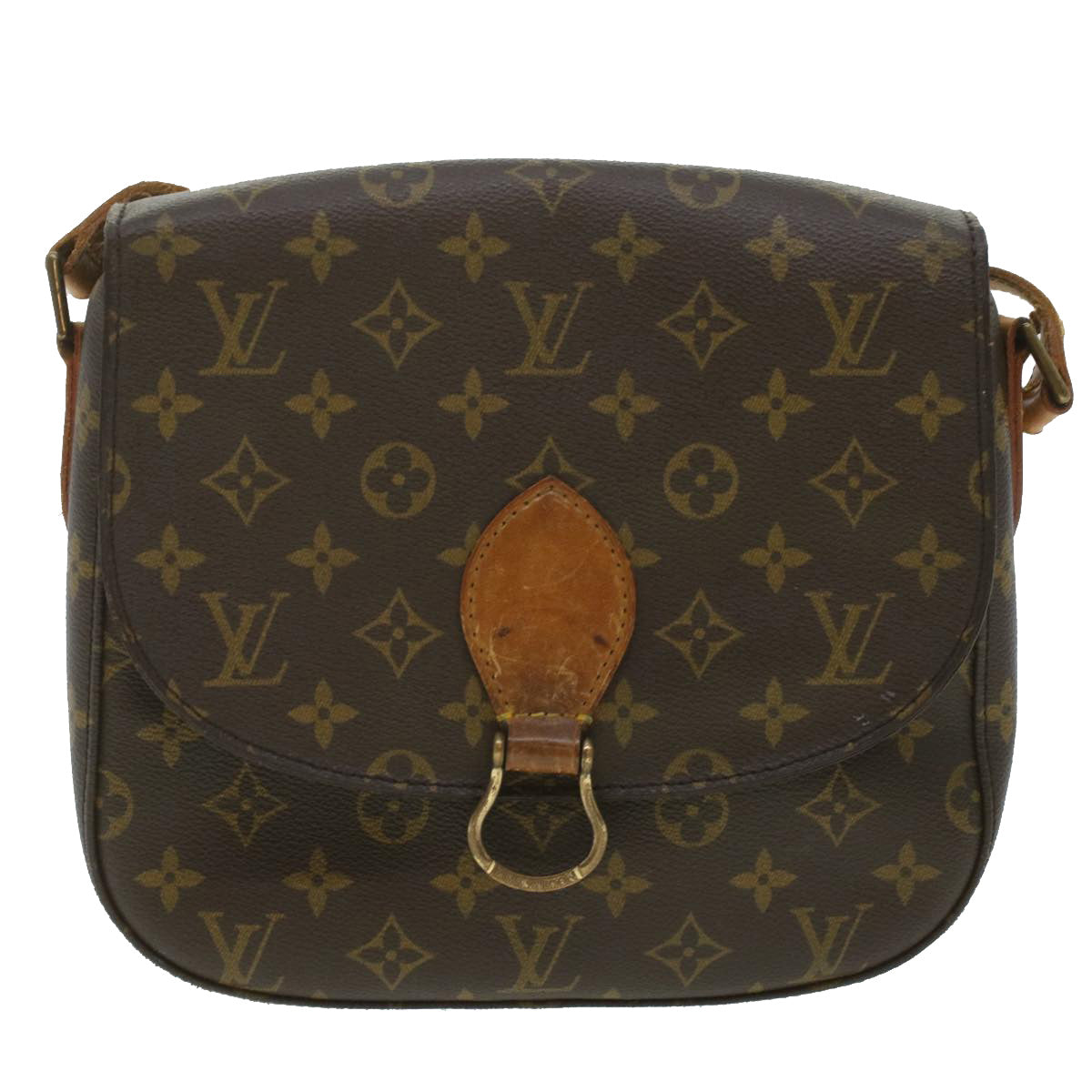 LOUIS VUITTON Monogram Saint Cloud GM Shoulder Bag M51242 LV Auth 37166