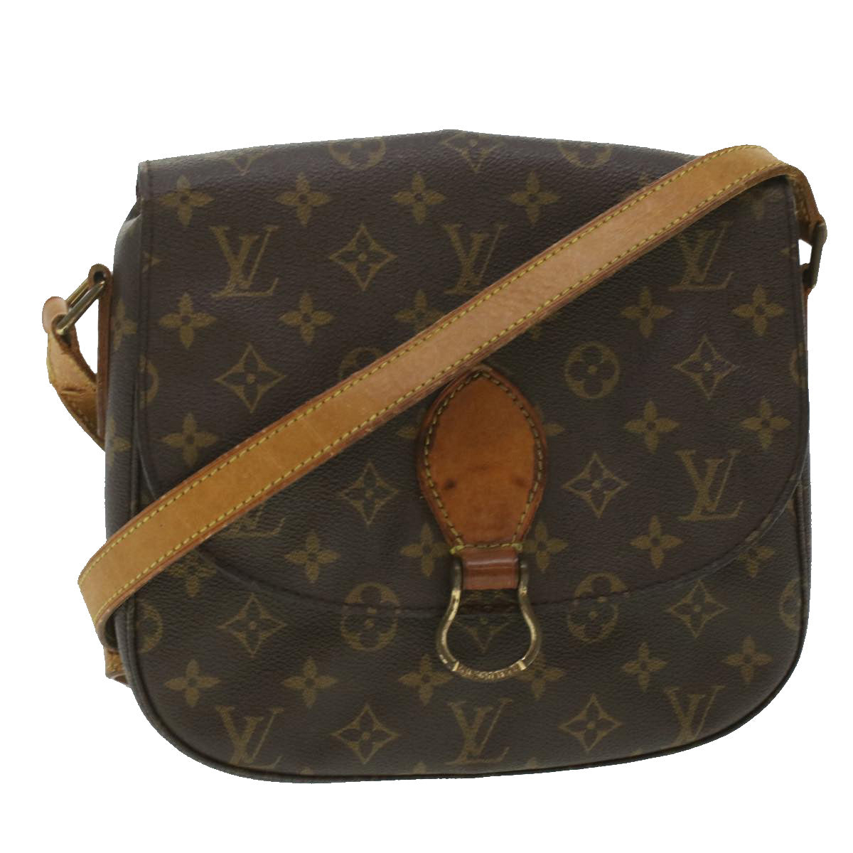 LOUIS VUITTON Monogram Saint Cloud GM Shoulder Bag M51242 LV Auth 37167