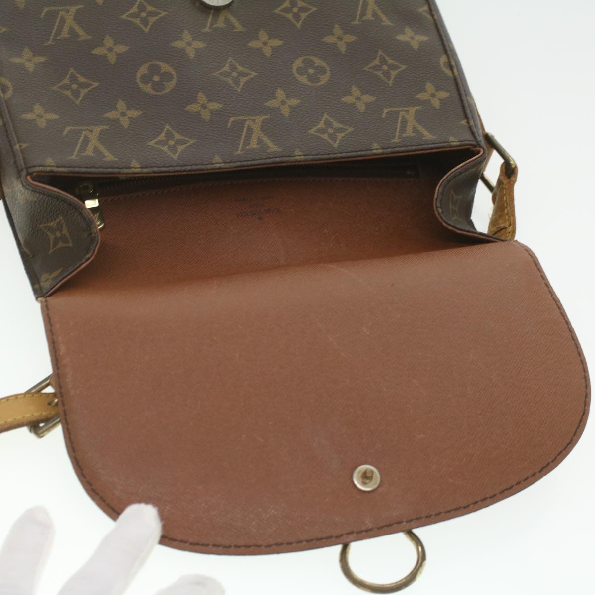 LOUIS VUITTON Monogram Saint Cloud GM Shoulder Bag M51242 LV Auth 37167