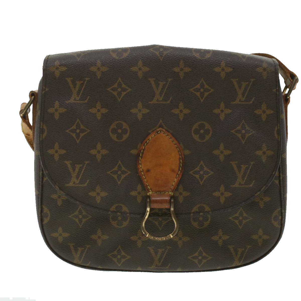 LOUIS VUITTON Monogram Saint Cloud GM Shoulder Bag M51242 LV Auth 37167