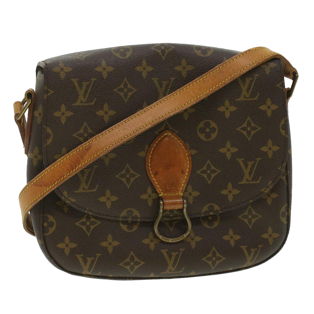 LOUIS VUITTON Monogram Saint Cloud GM Shoulder Bag M51242 LV Auth 37168