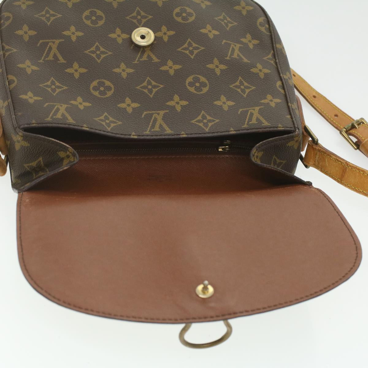 LOUIS VUITTON Monogram Saint Cloud GM Shoulder Bag M51242 LV Auth 37168