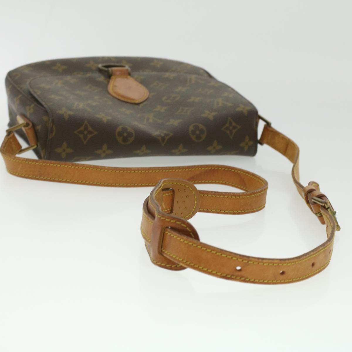 LOUIS VUITTON Monogram Saint Cloud GM Shoulder Bag M51242 LV Auth 37168