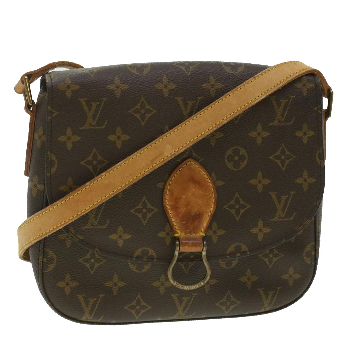 LOUIS VUITTON Monogram Saint Cloud GM Shoulder Bag M51242 LV Auth 37172