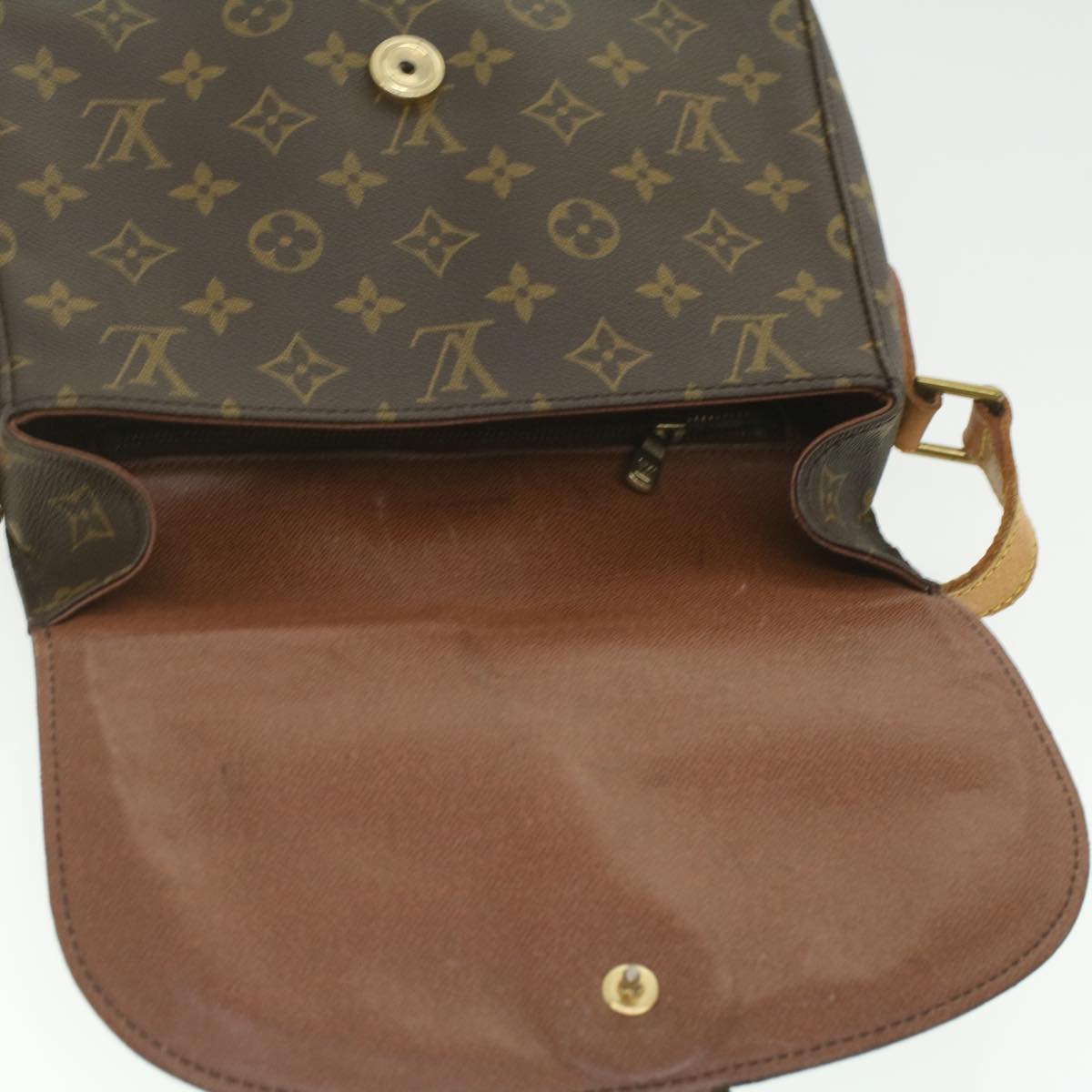 LOUIS VUITTON Monogram Saint Cloud GM Shoulder Bag M51242 LV Auth 37172