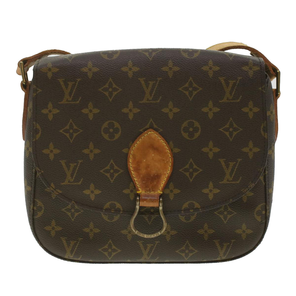 LOUIS VUITTON Monogram Saint Cloud GM Shoulder Bag M51242 LV Auth 37172