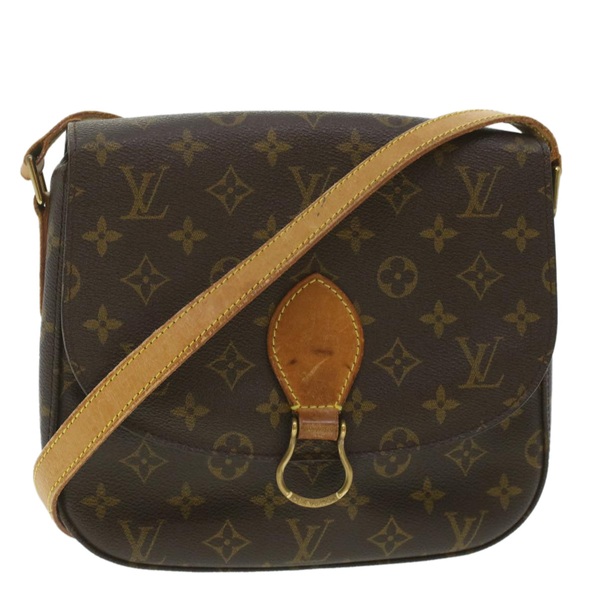 LOUIS VUITTON Monogram Saint Cloud GM Shoulder Bag M51242 LV Auth 37173