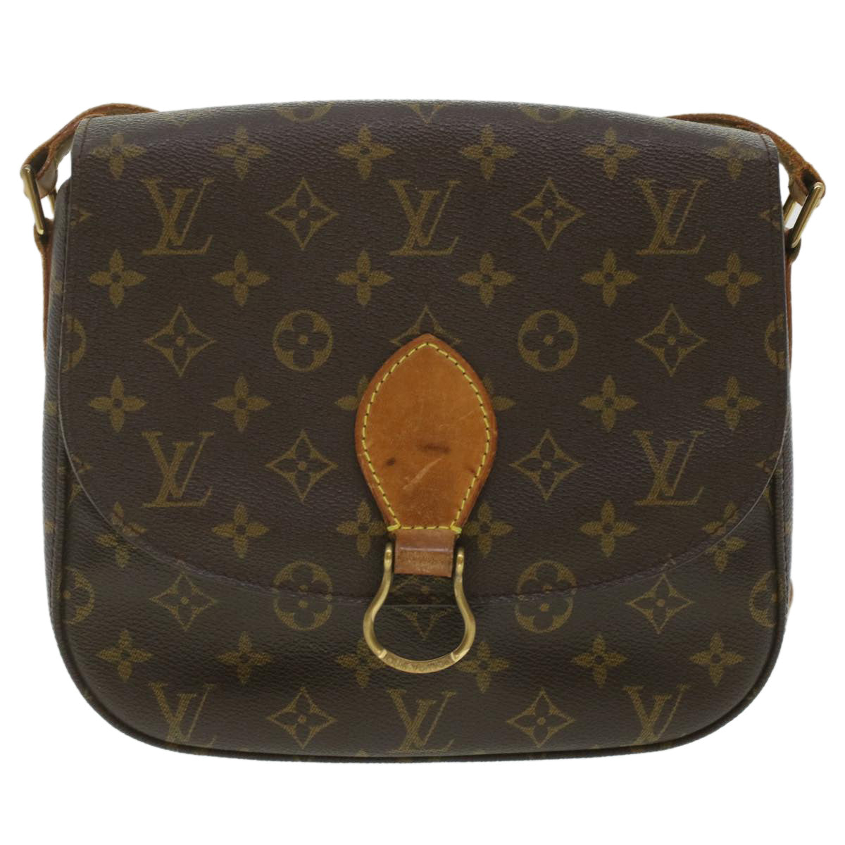 LOUIS VUITTON Monogram Saint Cloud GM Shoulder Bag M51242 LV Auth 37173