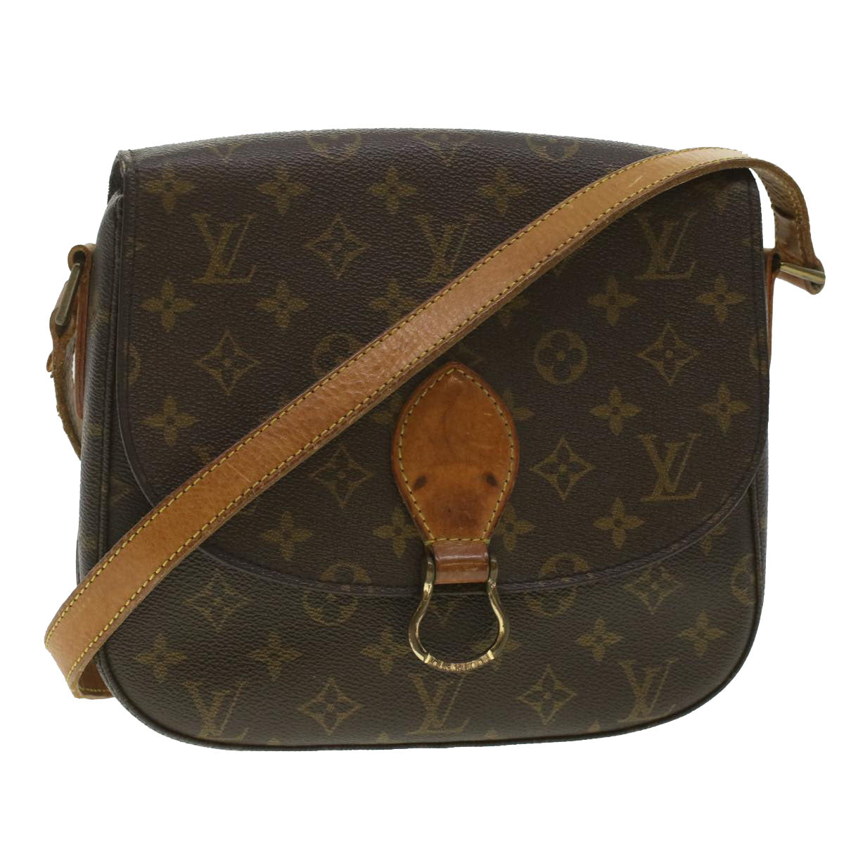 LOUIS VUITTON Monogram Saint Cloud GM Shoulder Bag M51242 LV Auth 37174