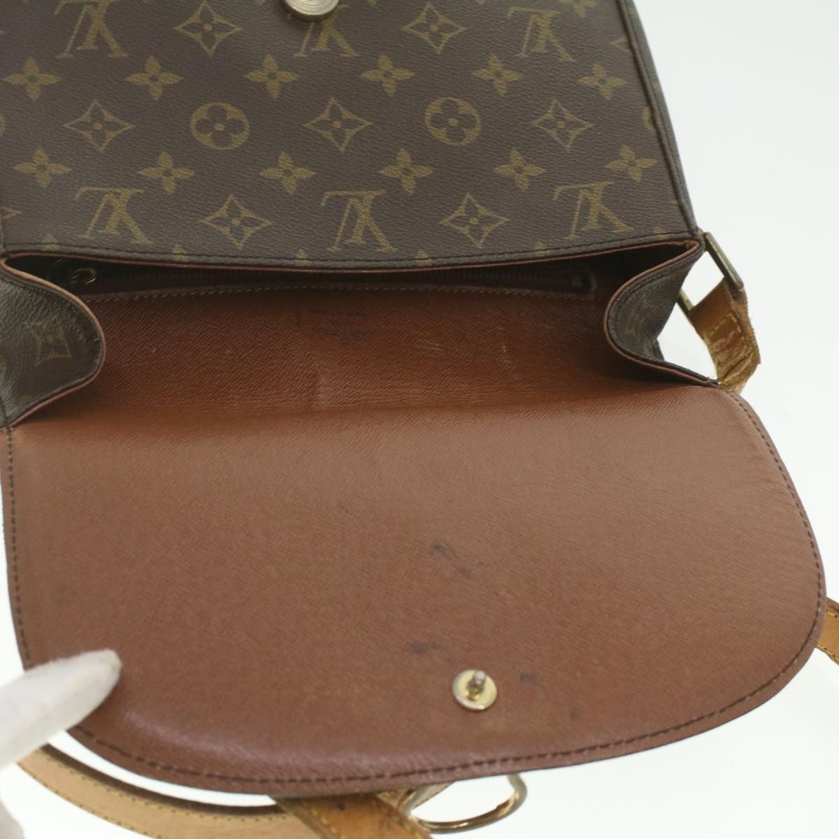 LOUIS VUITTON Monogram Saint Cloud GM Shoulder Bag M51242 LV Auth 37174