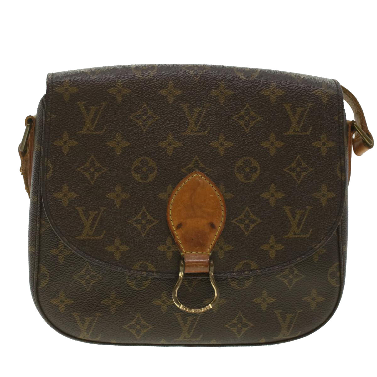 LOUIS VUITTON Monogram Saint Cloud GM Shoulder Bag M51242 LV Auth 37174