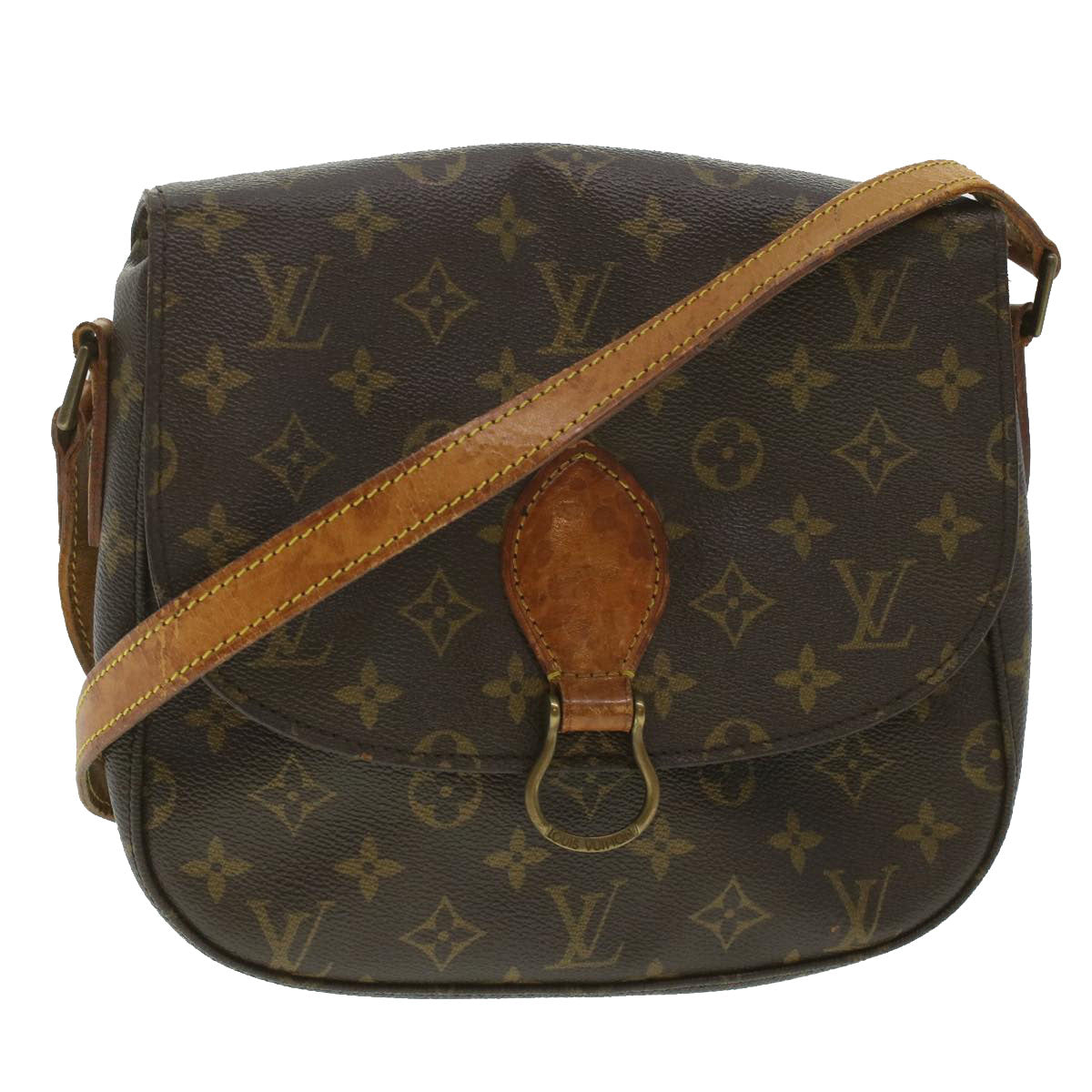 LOUIS VUITTON Monogram Saint Cloud GM Shoulder Bag M51242 LV Auth 37175