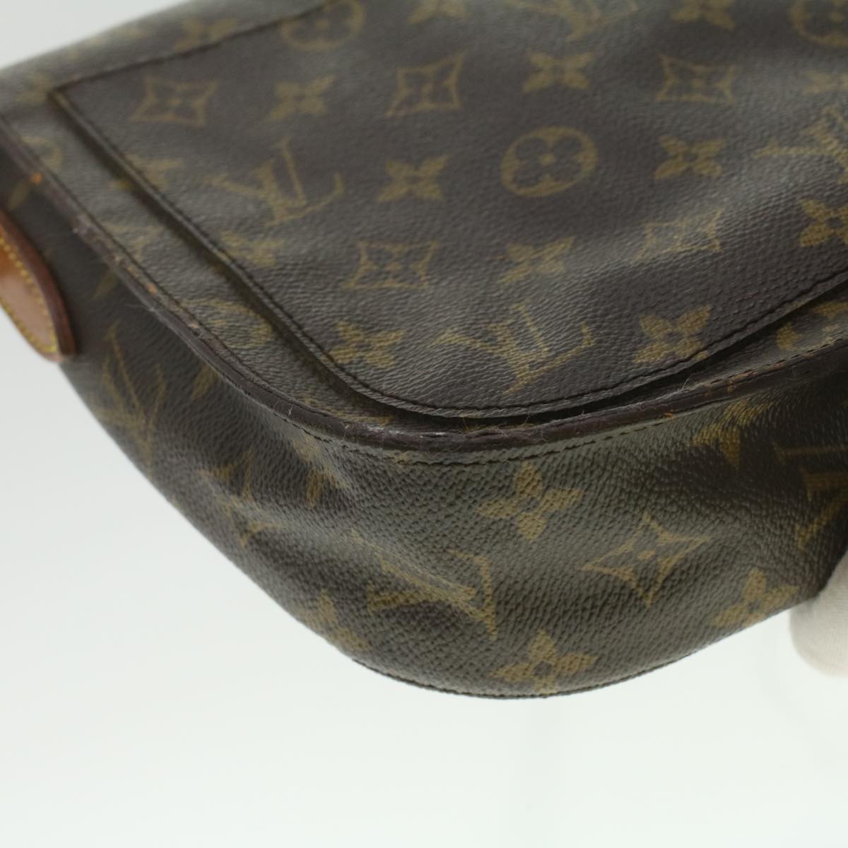 LOUIS VUITTON Monogram Saint Cloud GM Shoulder Bag M51242 LV Auth 37175