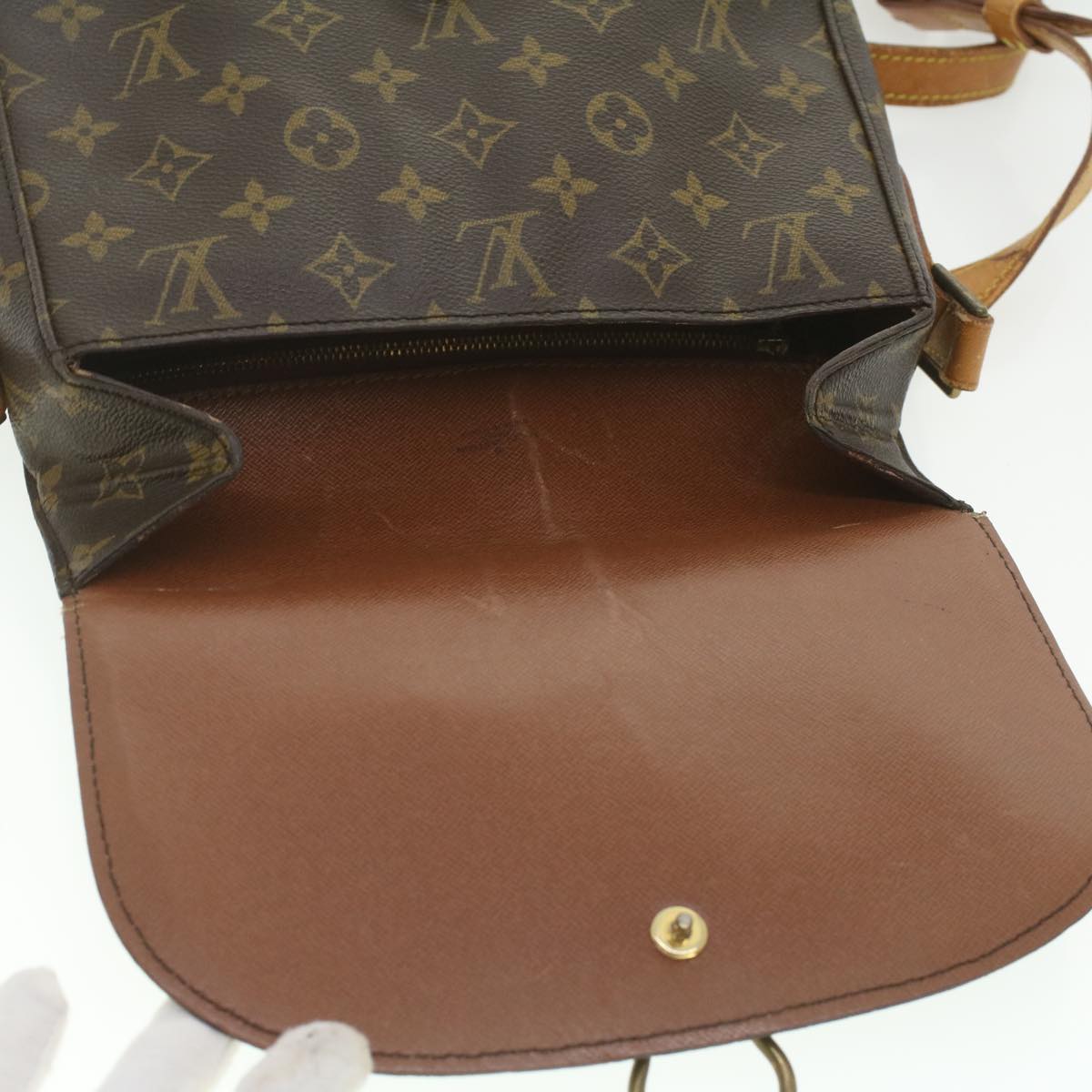 LOUIS VUITTON Monogram Saint Cloud GM Shoulder Bag M51242 LV Auth 37175