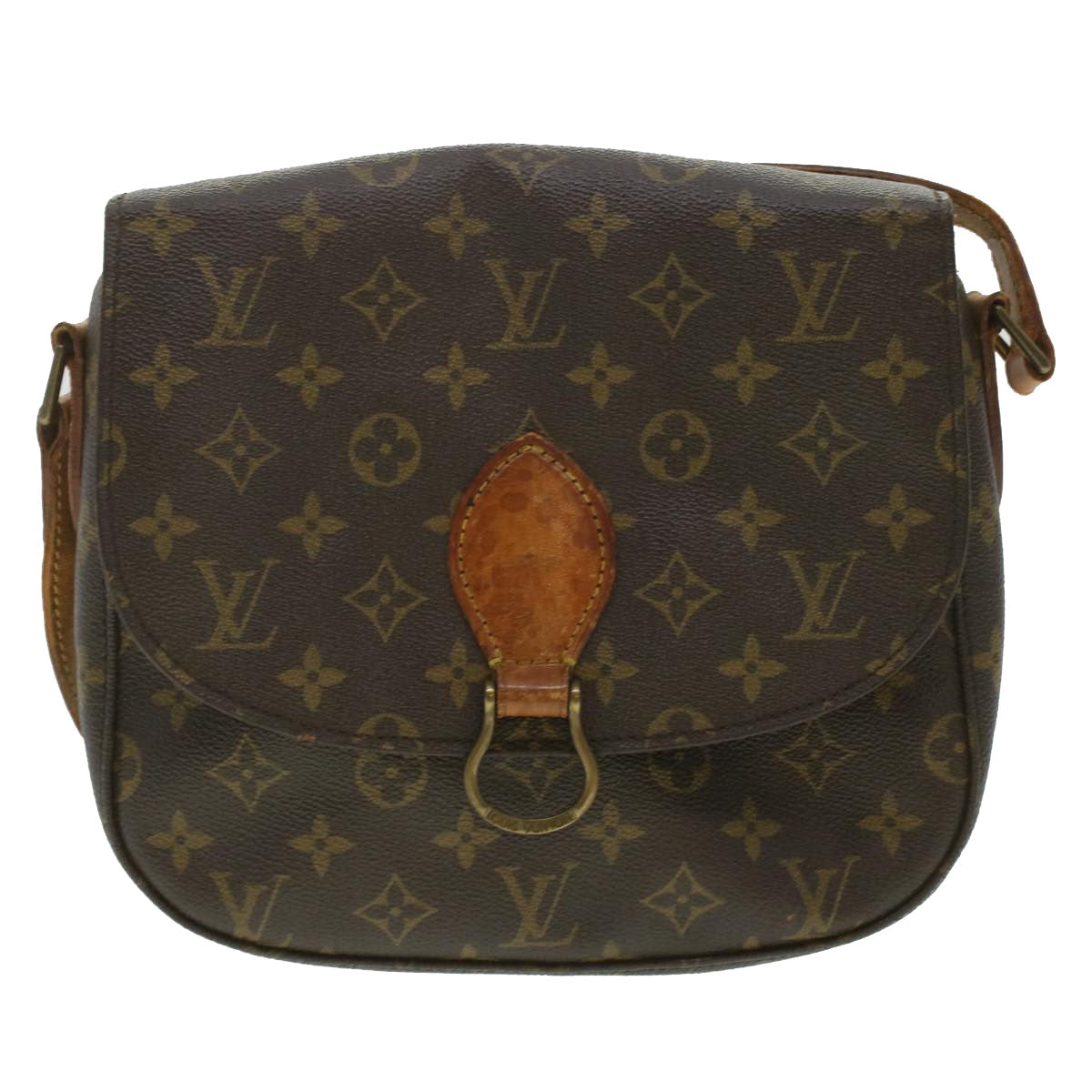 LOUIS VUITTON Monogram Saint Cloud GM Shoulder Bag M51242 LV Auth 37175