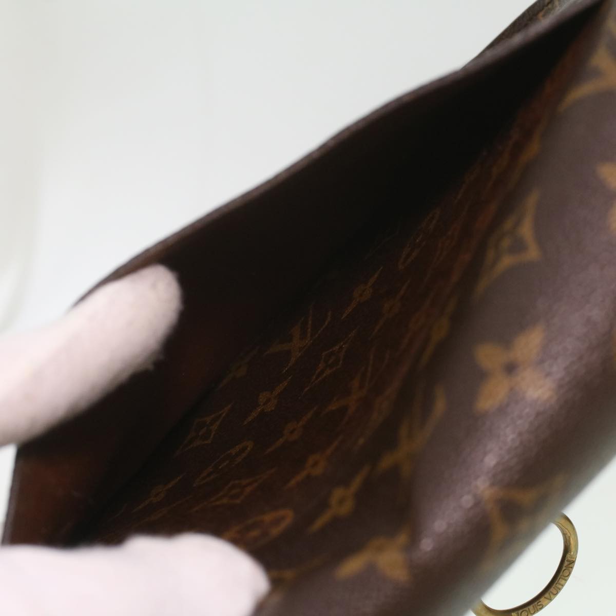 LOUIS VUITTON Monogram Saint Cloud GM Shoulder Bag M51242 LV Auth 37263