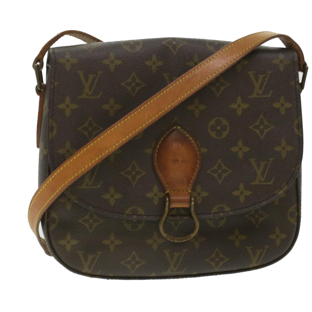 LOUIS VUITTON Monogram Saint Cloud GM Shoulder Bag M51242 LV Auth 37266