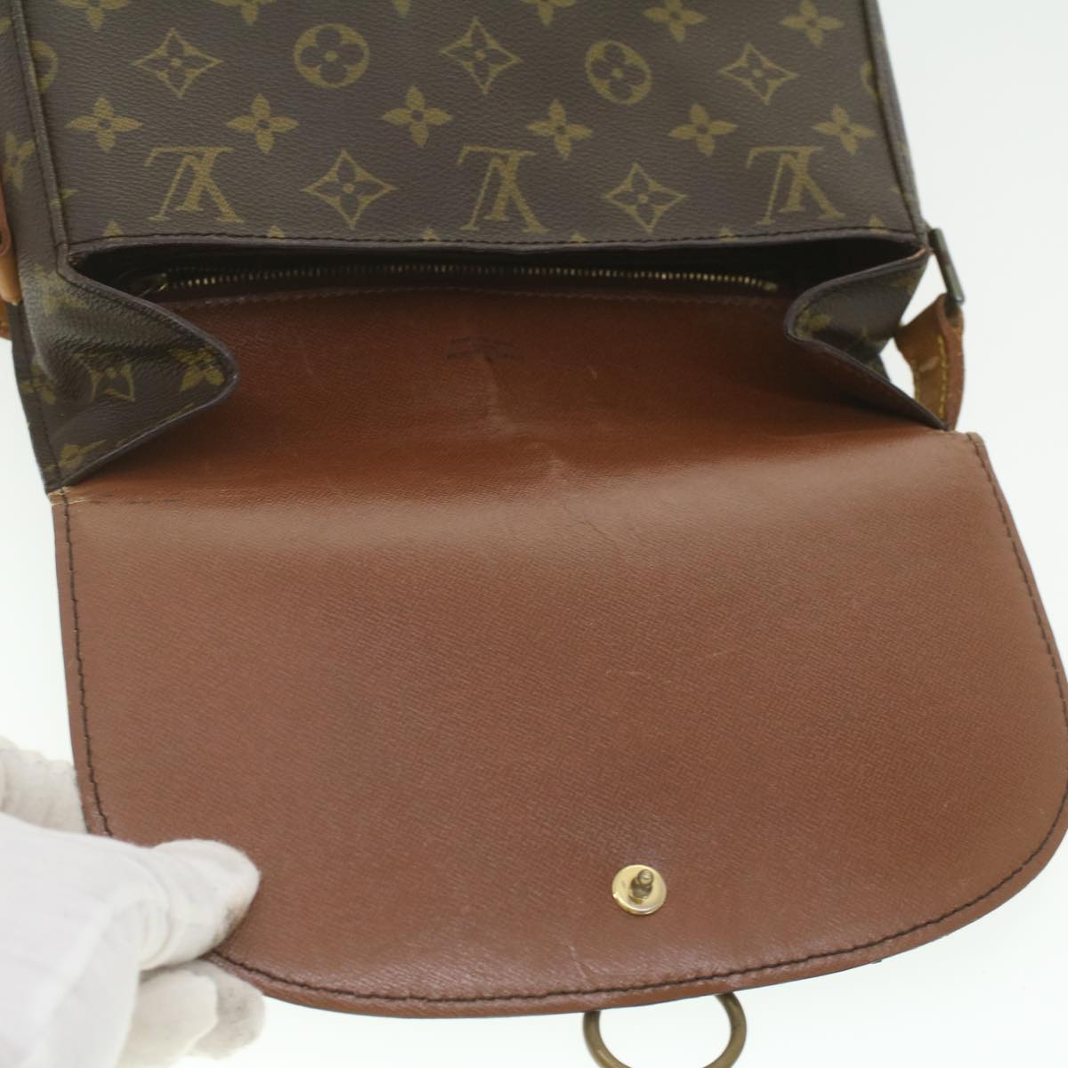 LOUIS VUITTON Monogram Saint Cloud GM Shoulder Bag M51242 LV Auth 37266