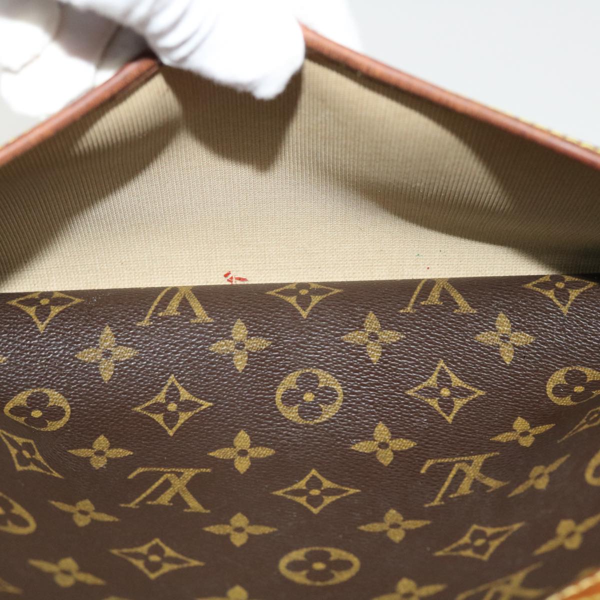 LOUIS VUITTON Monogram Deauville Hand Bag M47270 LV Auth 37302