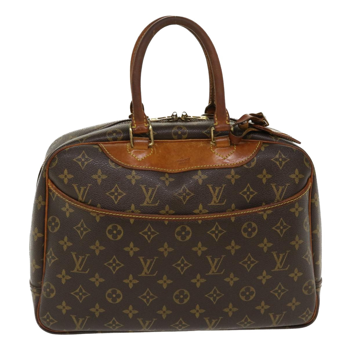 LOUIS VUITTON Monogram Deauville Hand Bag M47270 LV Auth 37302