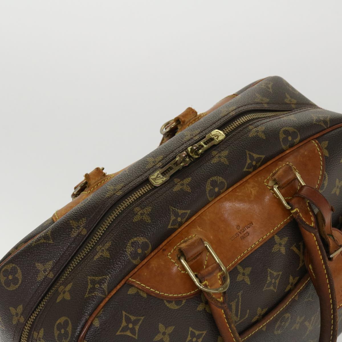 LOUIS VUITTON Monogram Deauville Hand Bag M47270 LV Auth 37302