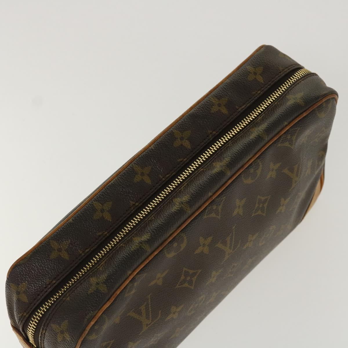 LOUIS VUITTON Monogram Compiegne 28 Clutch Bag M51845 LV Auth 37307