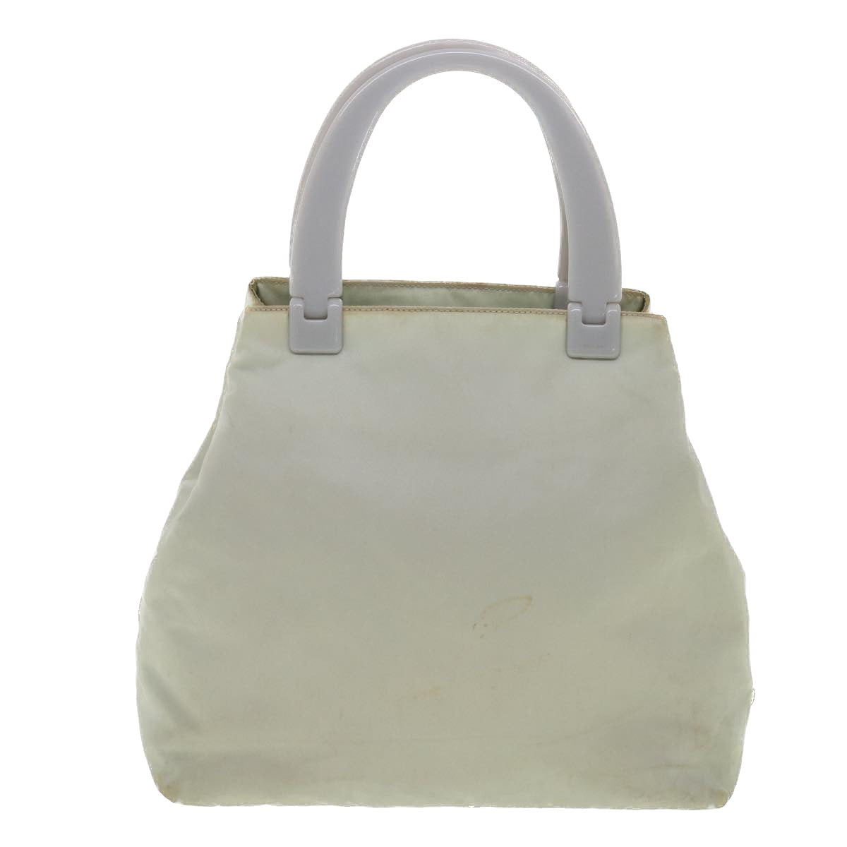 PRADA Hand Bag Nylon Gray Auth 37367 - 0