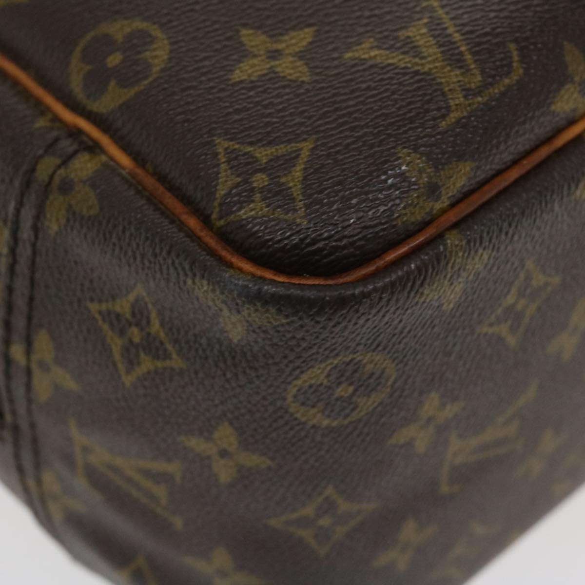 LOUIS VUITTON Monogram Deauville Hand Bag M47270 LV Auth 37431