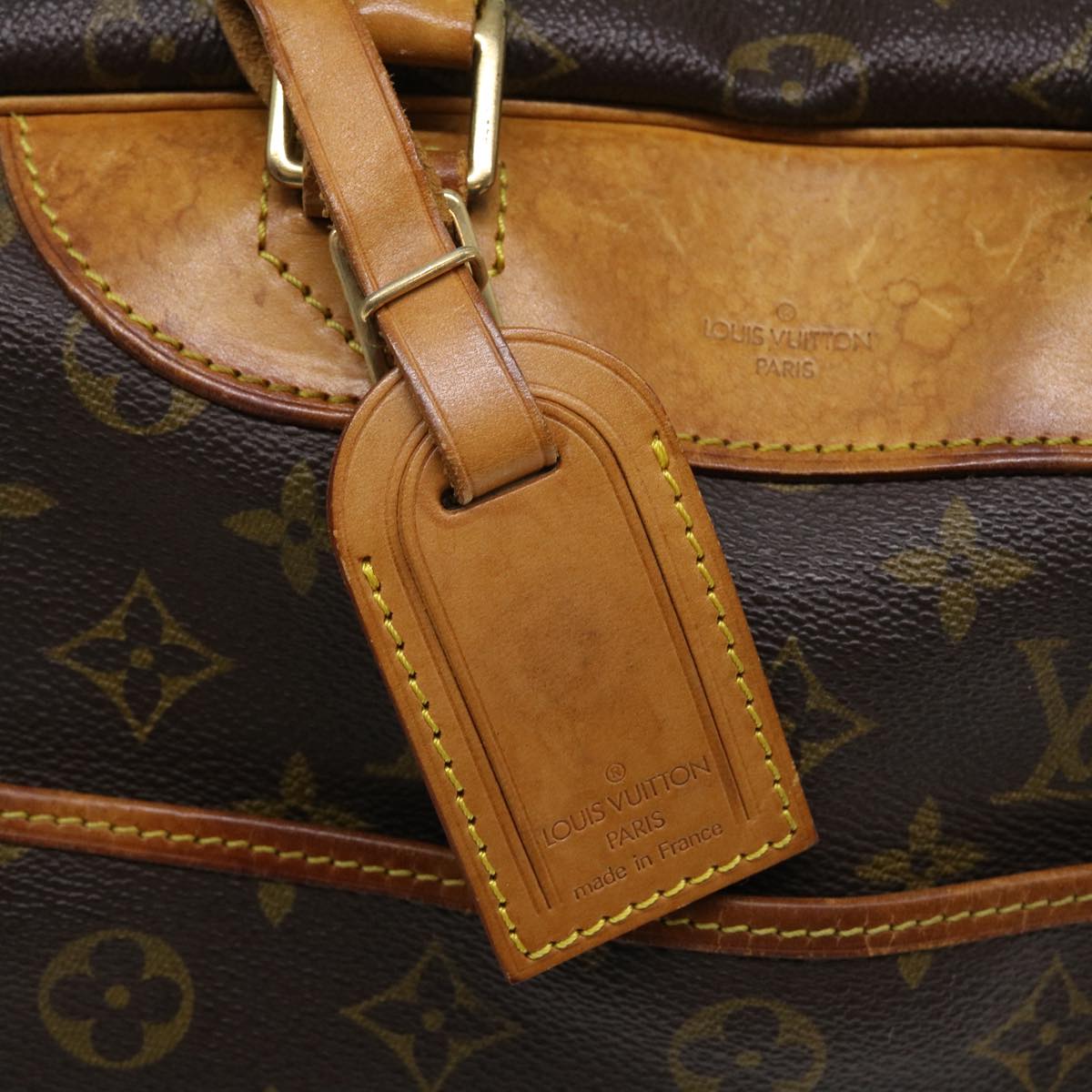 LOUIS VUITTON Monogram Deauville Hand Bag M47270 LV Auth 37431