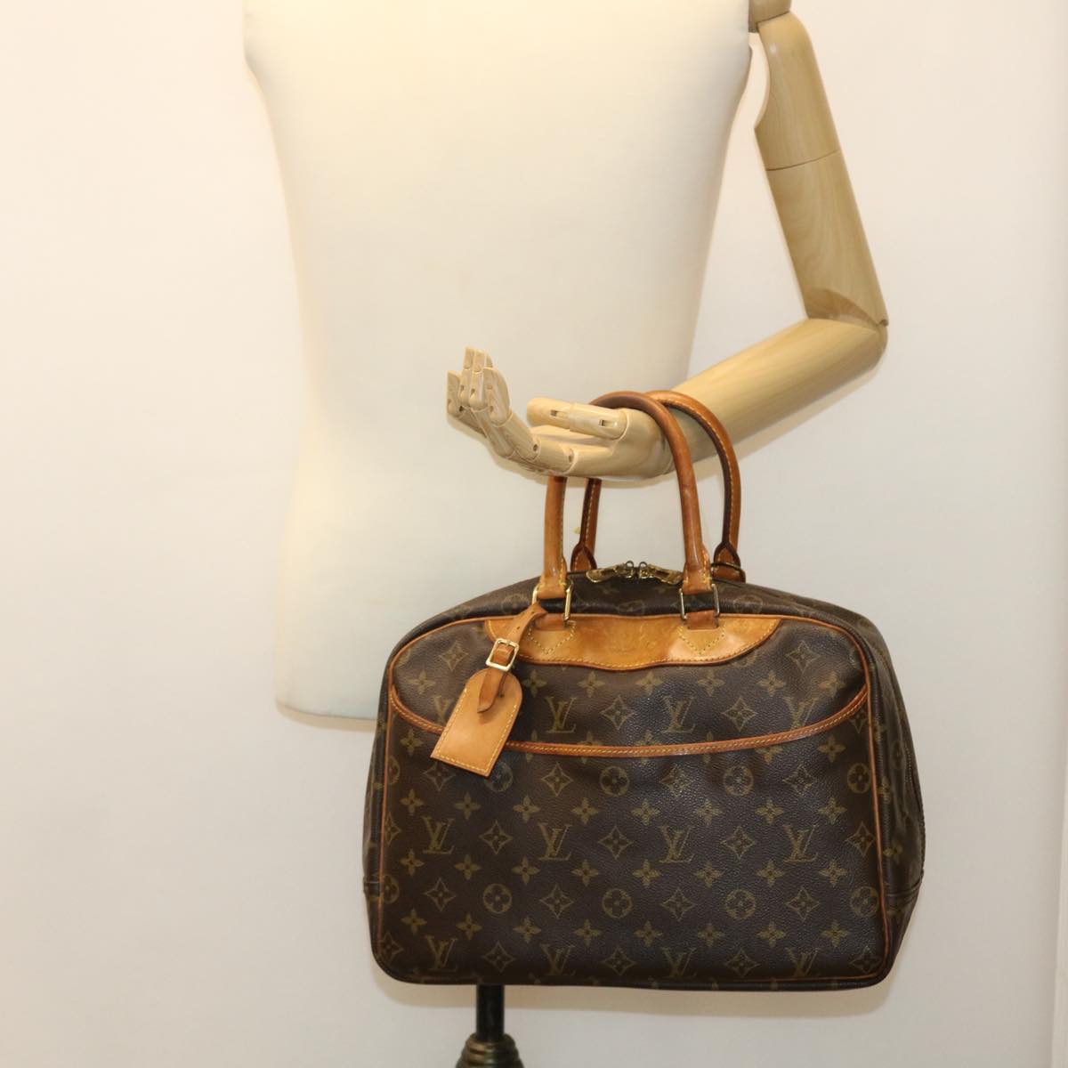 LOUIS VUITTON Monogram Deauville Hand Bag M47270 LV Auth 37431