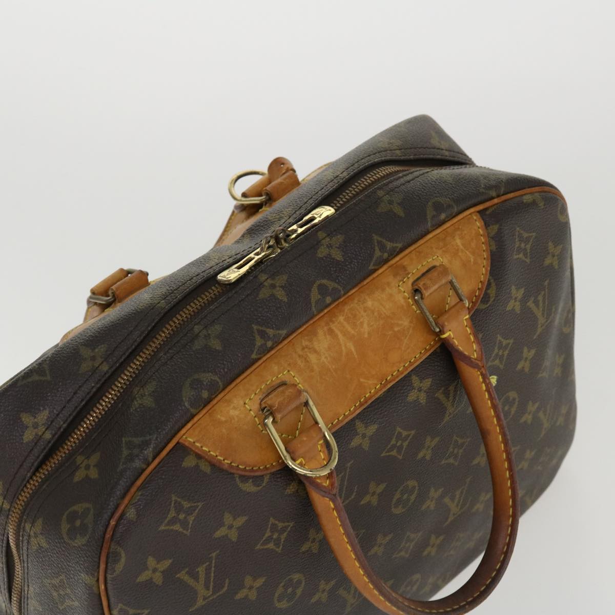 LOUIS VUITTON Monogram Deauville Hand Bag M47270 LV Auth 37431