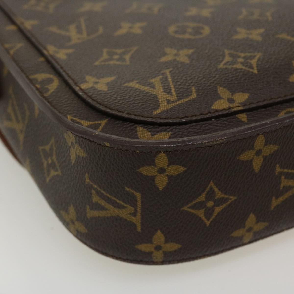 LOUIS VUITTON Monogram Saint Cloud GM Shoulder Bag M51242 LV Auth 37438