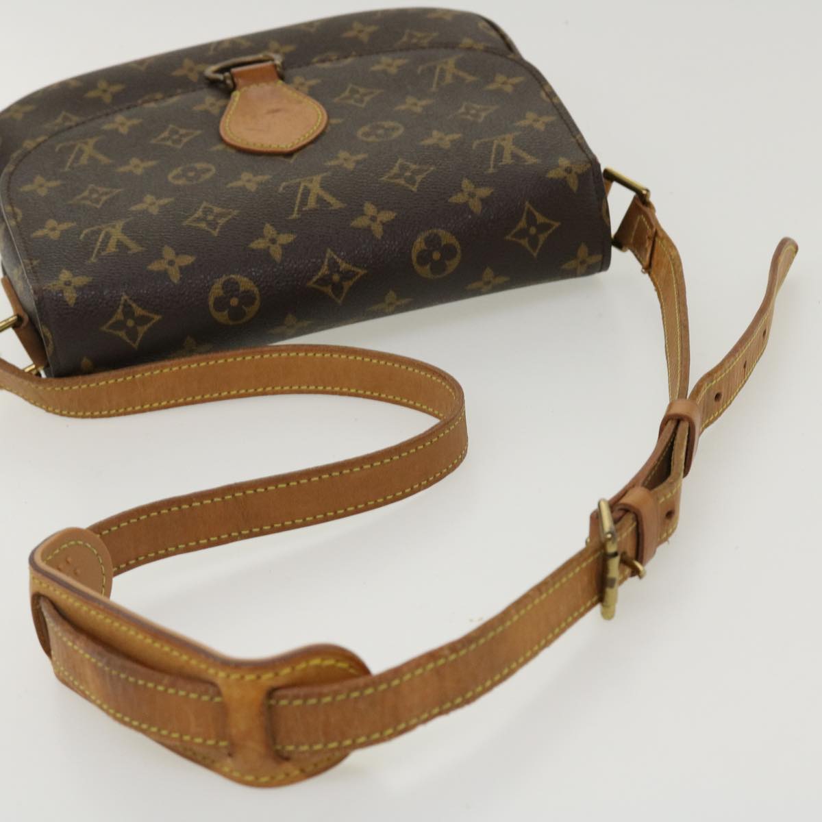 LOUIS VUITTON Monogram Saint Cloud GM Shoulder Bag M51242 LV Auth 37438