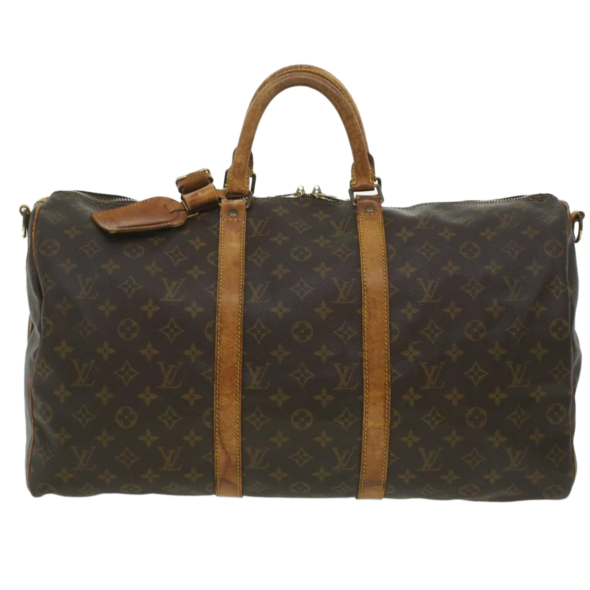 LOUIS VUITTON Monogram Keepall Bandouliere 50 Boston Bag M41416 LV Auth 37440