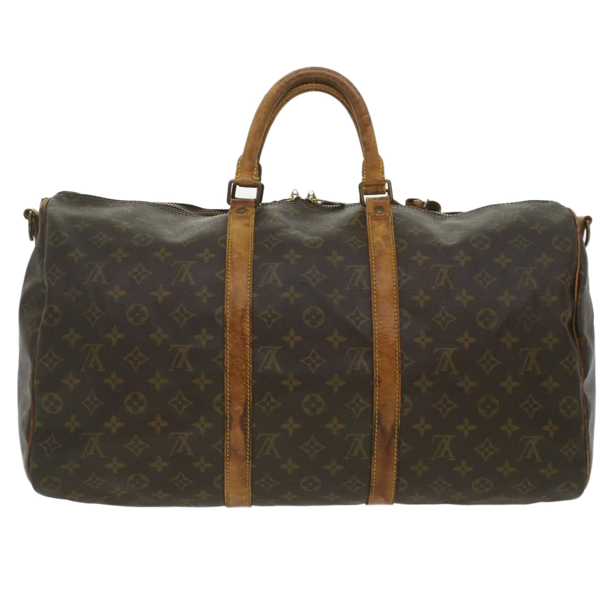 LOUIS VUITTON Monogram Keepall Bandouliere 50 Boston Bag M41416 LV Auth 37440