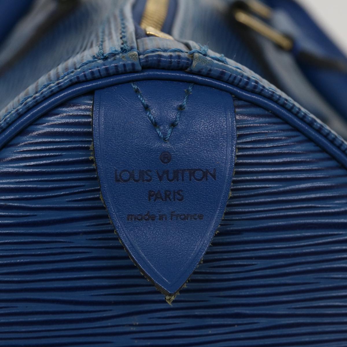 LOUIS VUITTON Epi Speedy 40 Hand Bag Toledo Blue M42985 LV Auth 37452