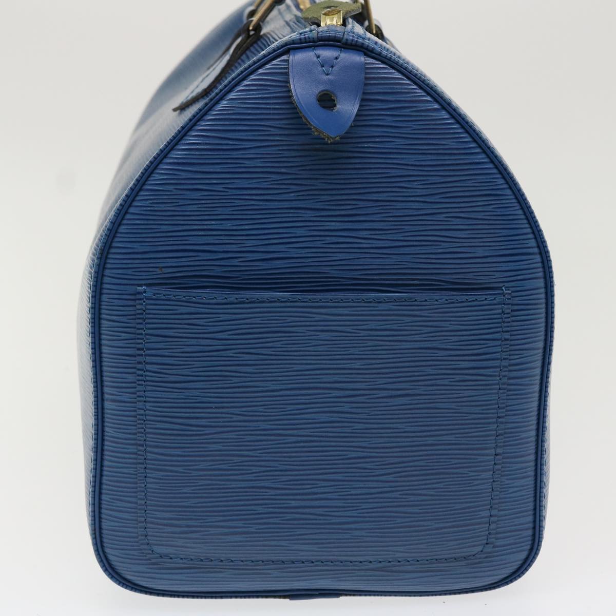 LOUIS VUITTON Epi Speedy 40 Hand Bag Toledo Blue M42985 LV Auth 37452